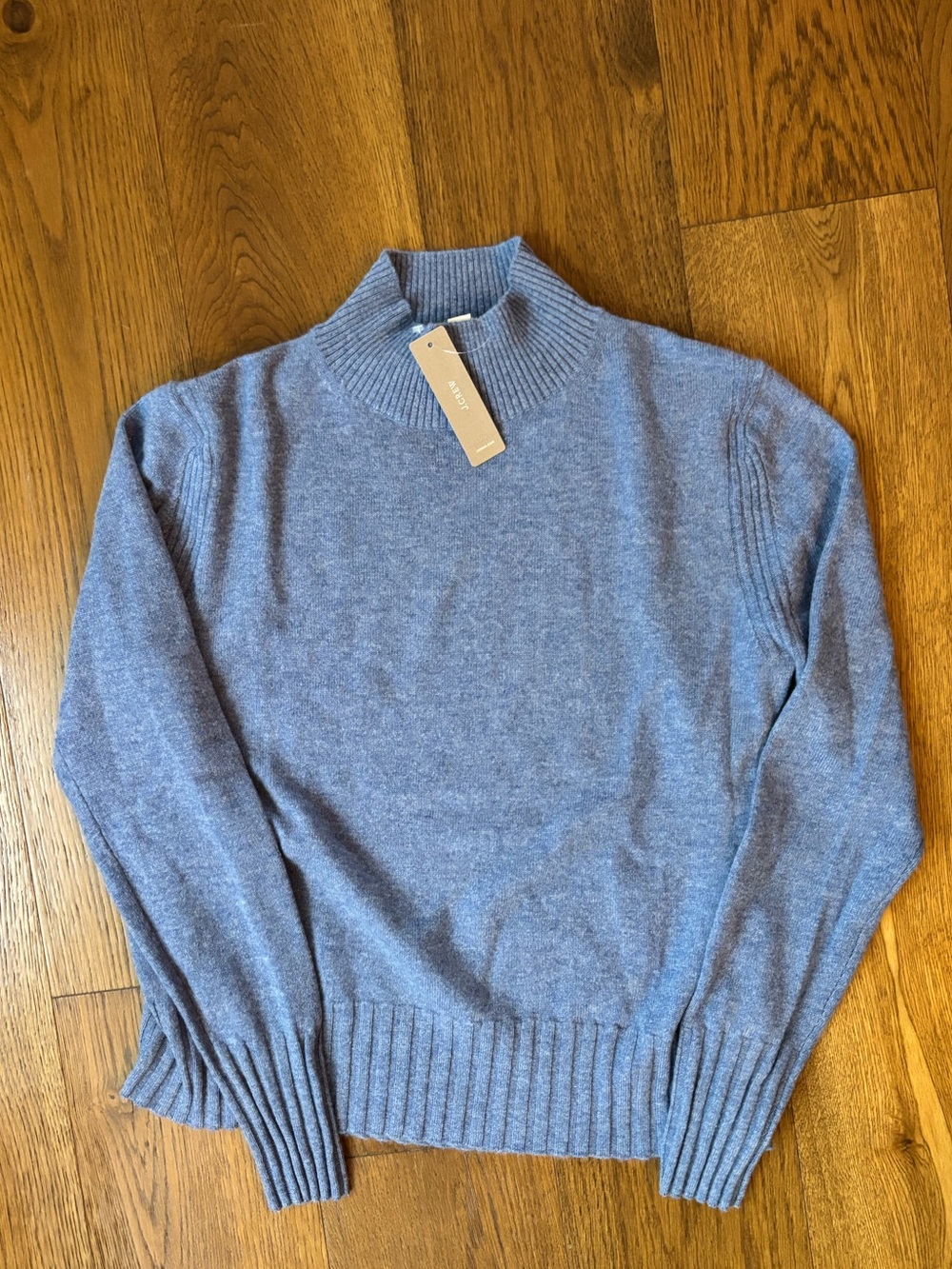 J. Crew Women’s Light Blue 100% Cashmere Turtleneck Sweater